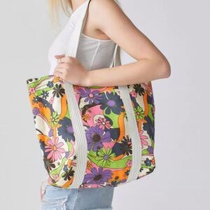 BDG Urban Outfitters Printed Floral Canvas Tote Bag